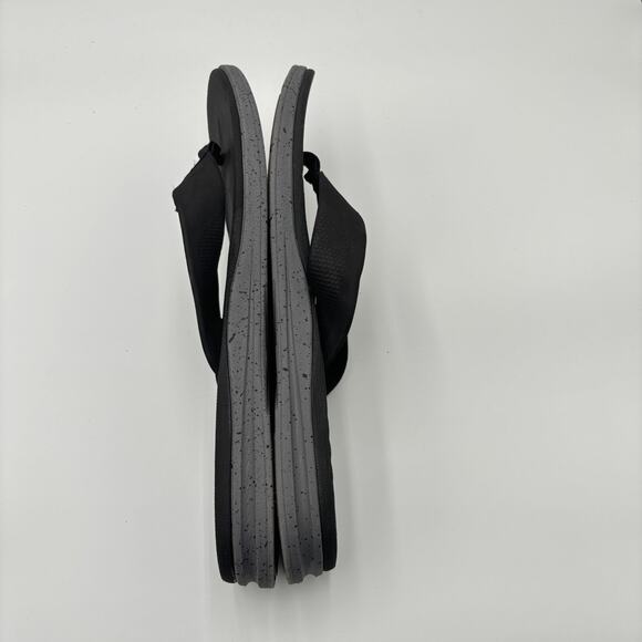 Volcom Daycation Black Destructo Flip Flop Rubber Sandals Men's Size 14 - Picture 7 of 10